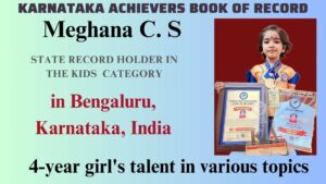 Meghana C. S - 4-year girl's talent in various topics